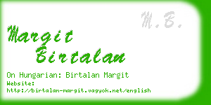 margit birtalan business card